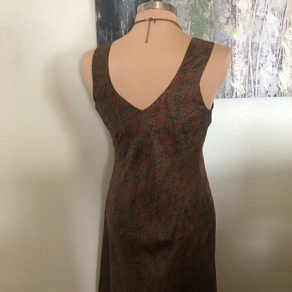 Peruvian Connection 100% Silk Made in Italy Asymmetrical Slip Dress - Picture 2 of 10